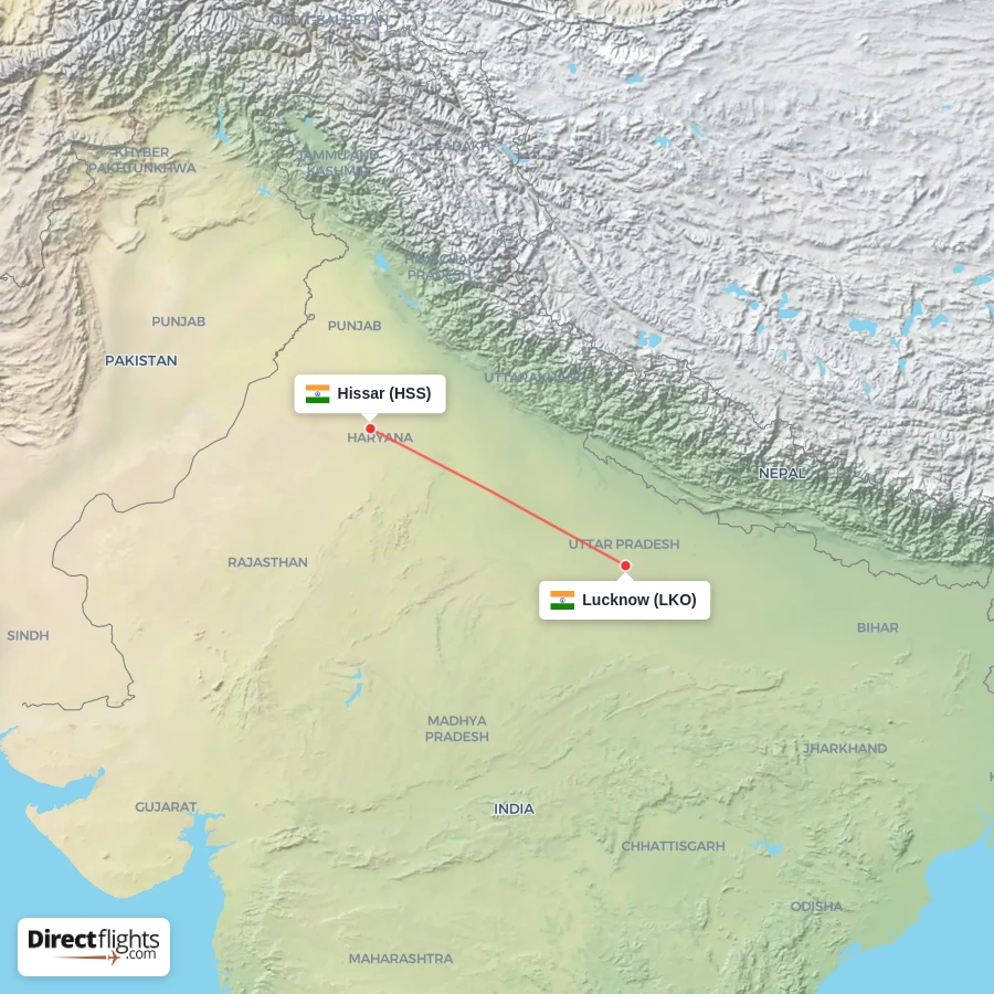 LKO - HSS route map