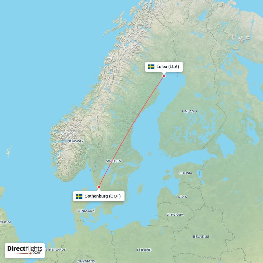 LLA - GOT route map