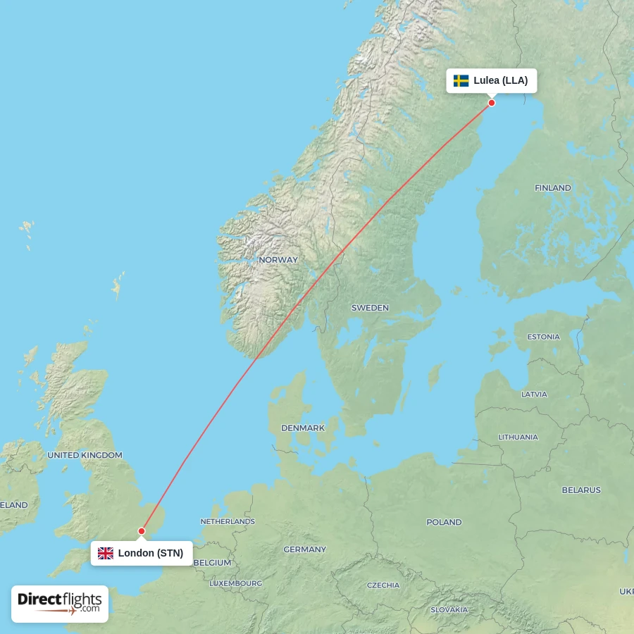 LLA - STN route map