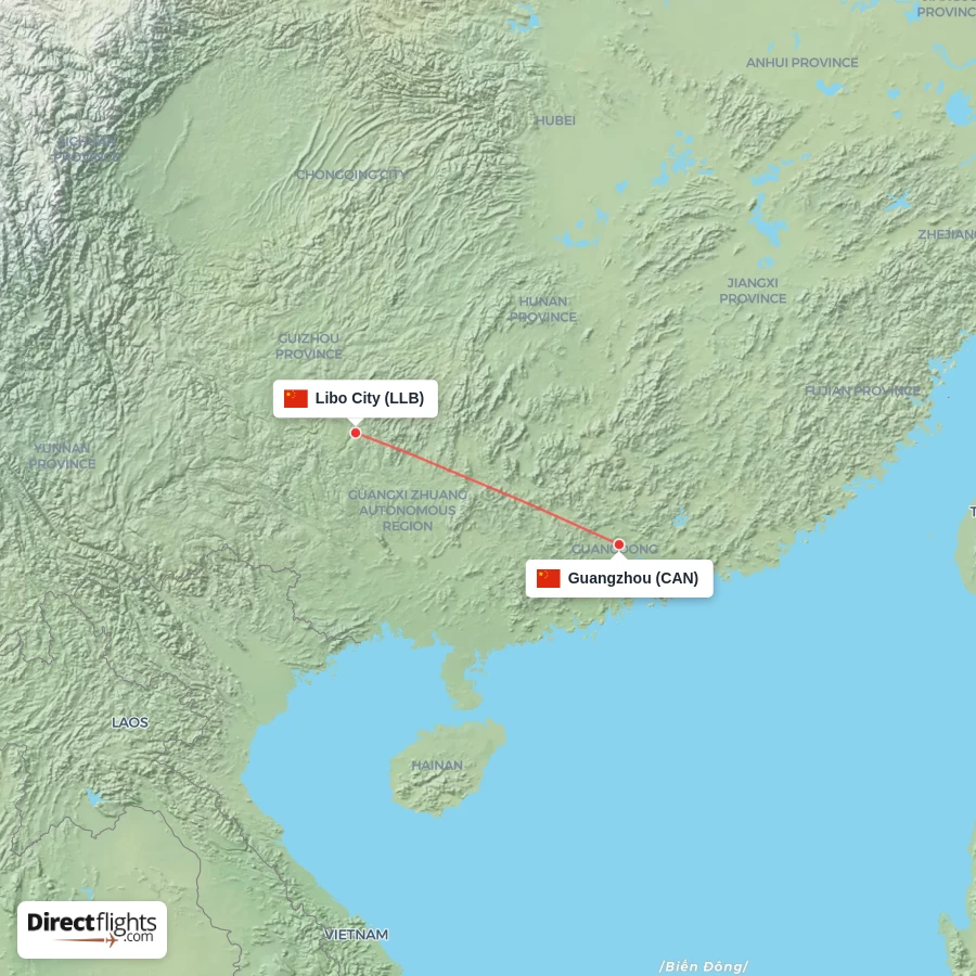 LLB - CAN route map