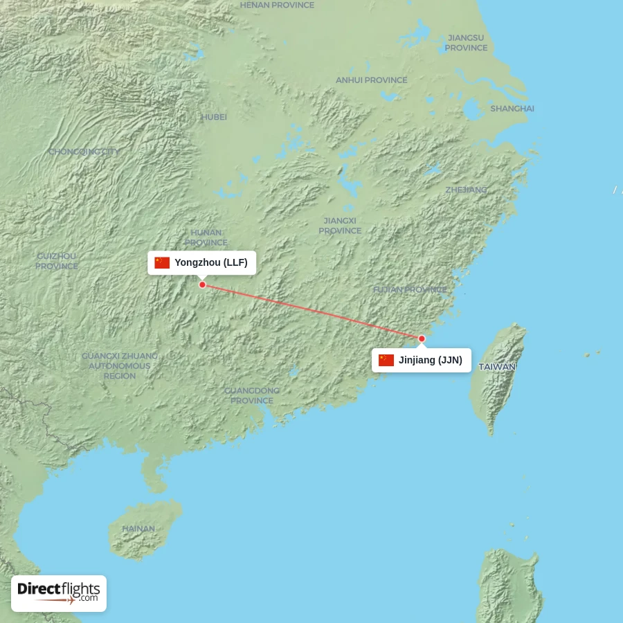 LLF - JJN route map