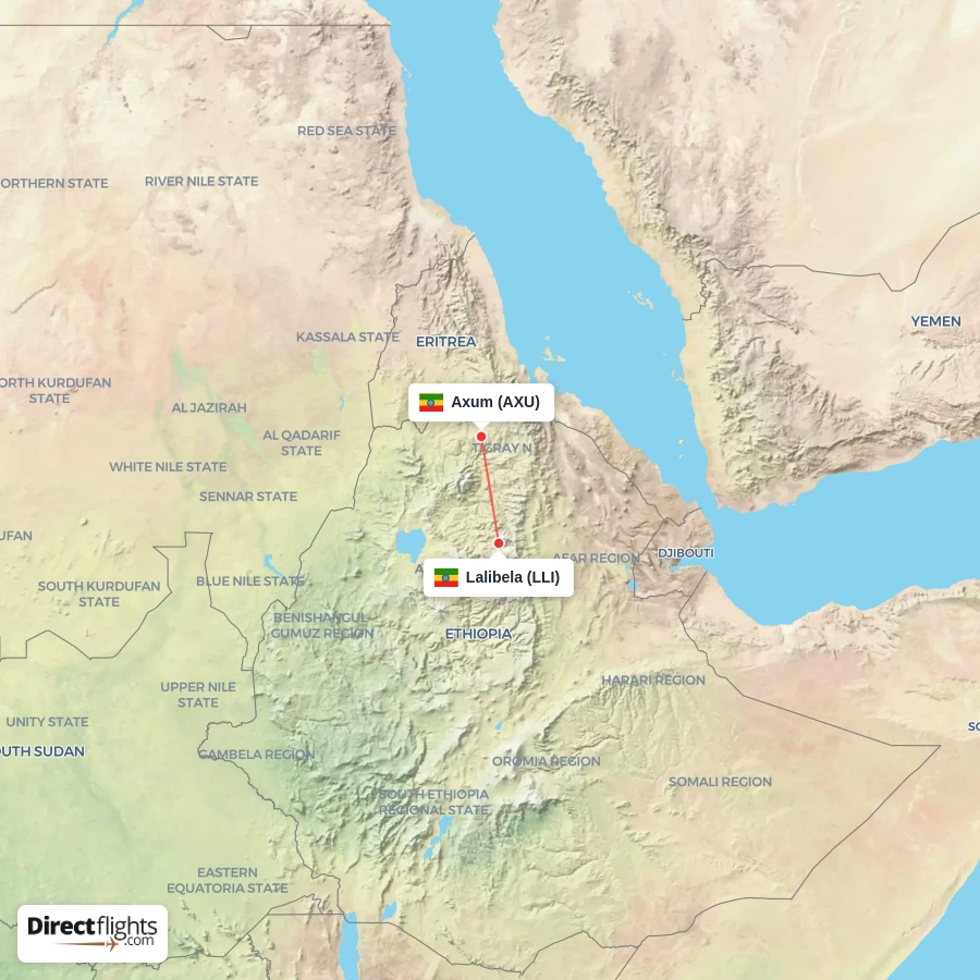 LLI - AXU route map
