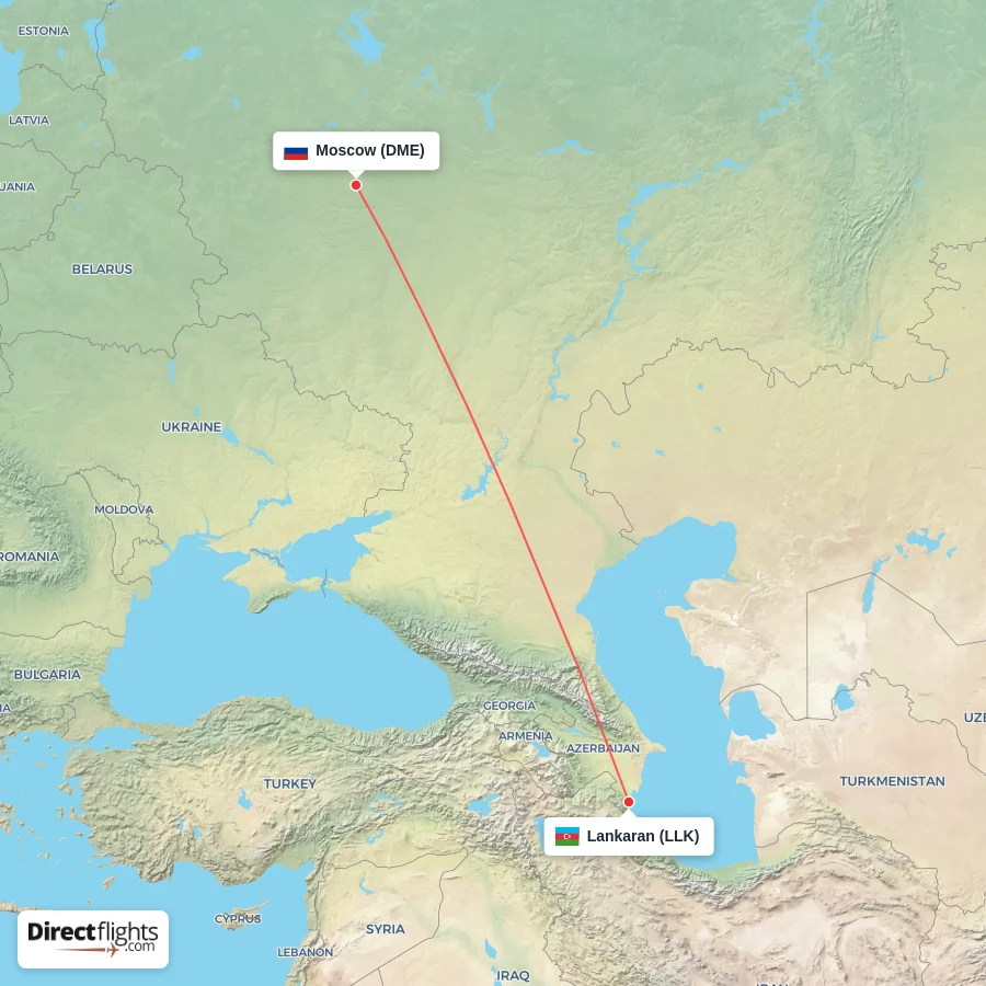LLK - DME route map