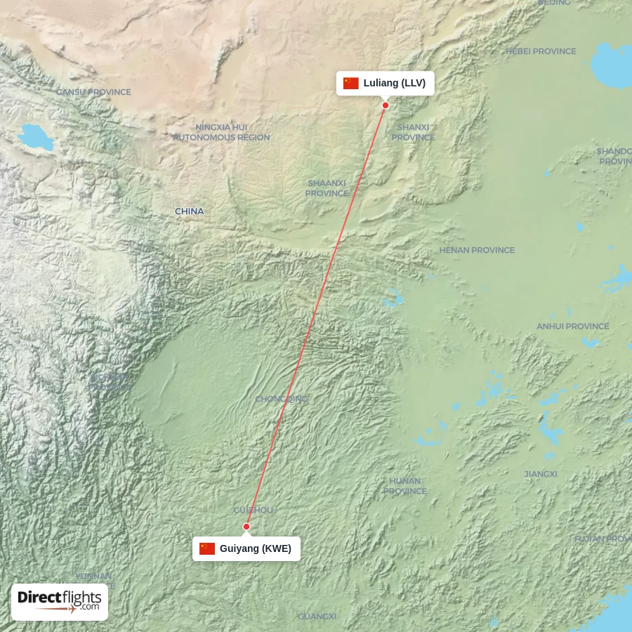 LLV - KWE route map