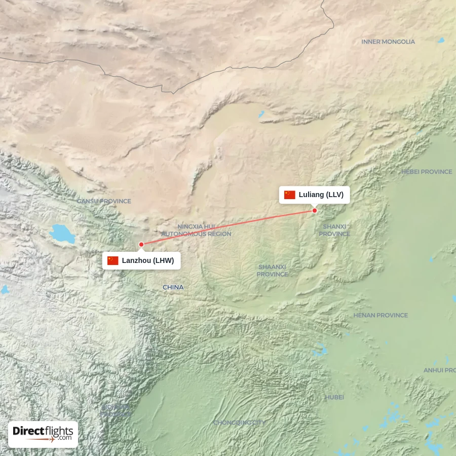LLV - LHW route map