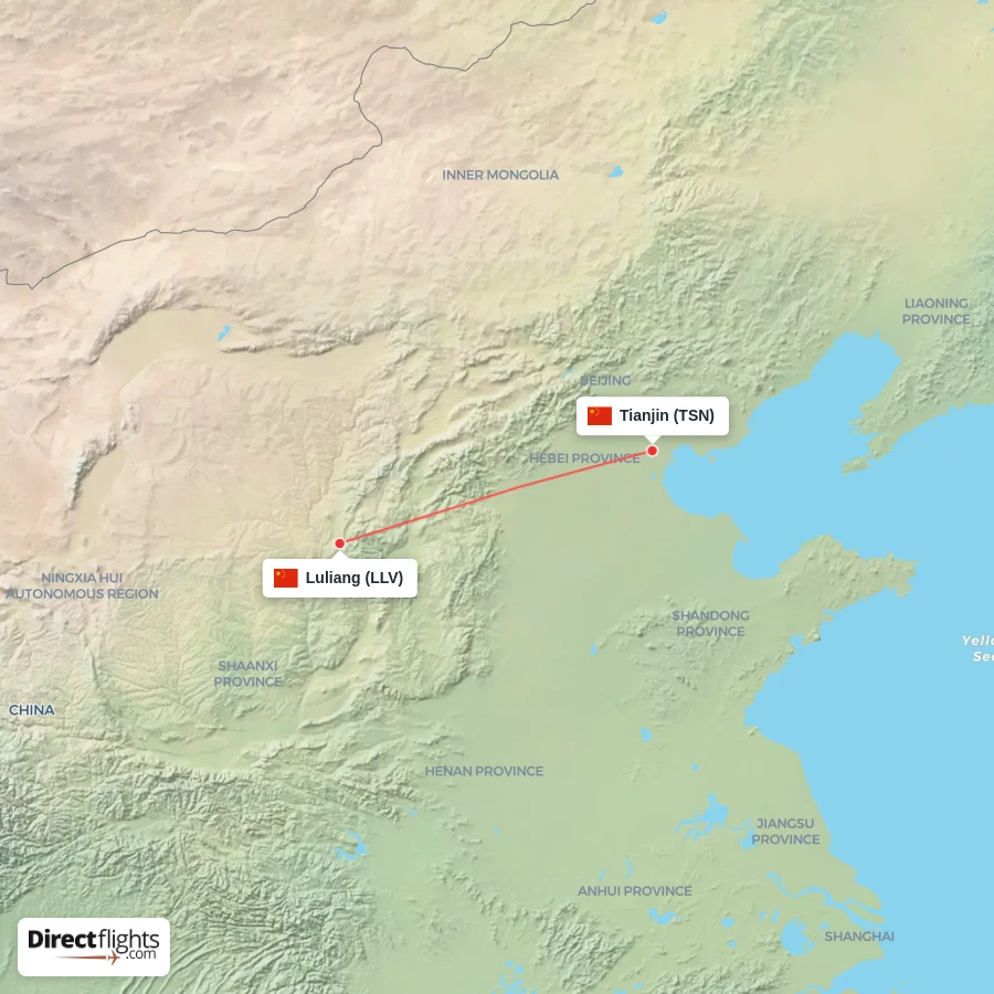 LLV - TSN route map