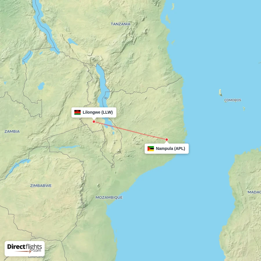 LLW - APL route map