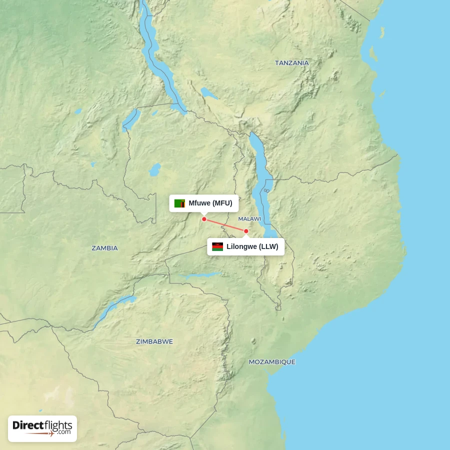 LLW - MFU route map