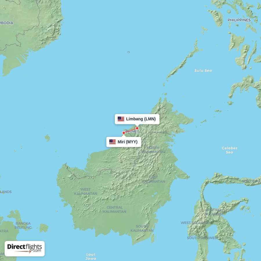 LMN - MYY route map