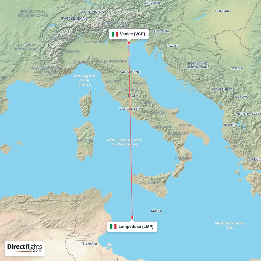 LMP - VCE route map