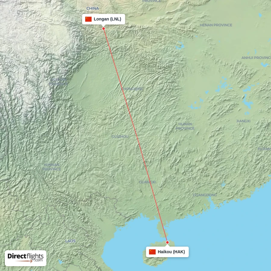 LNL - HAK route map