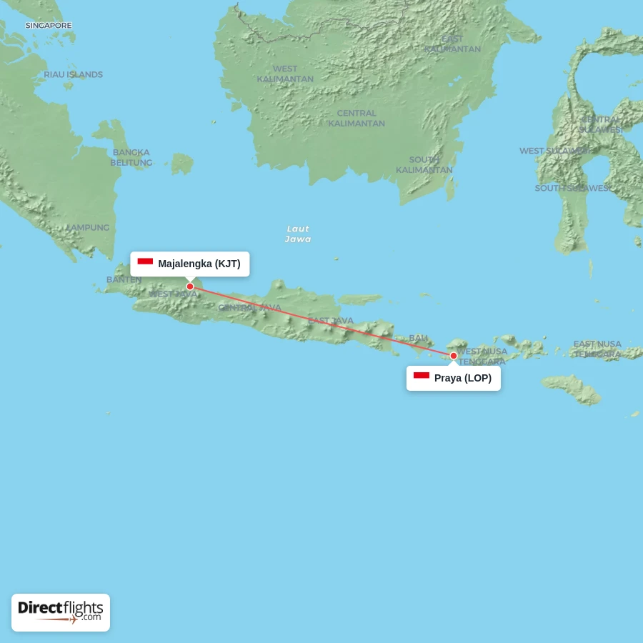LOP - KJT route map