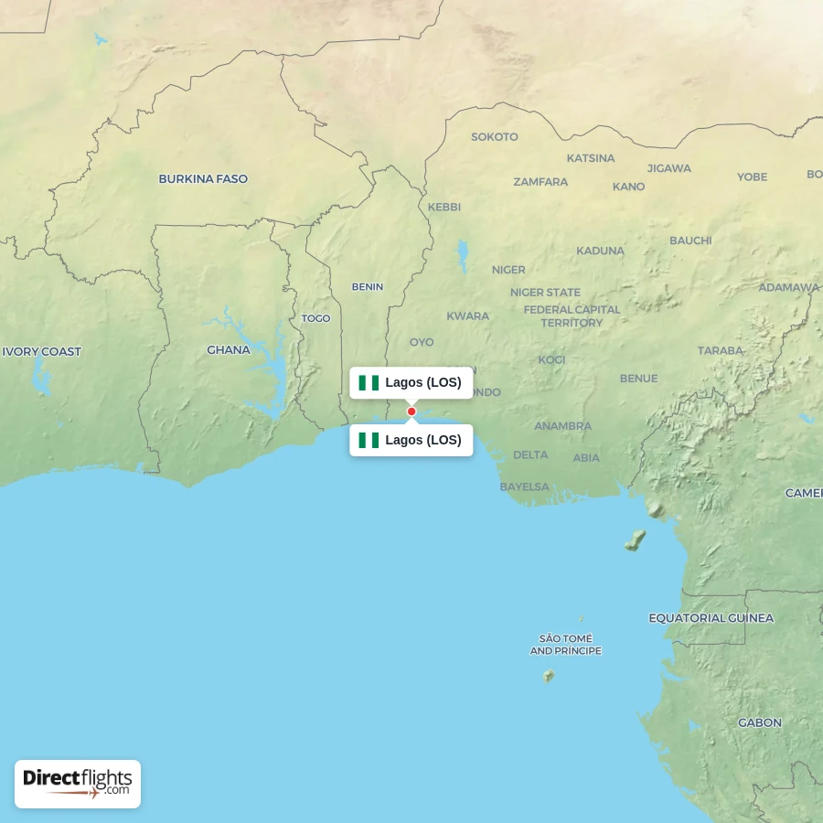 LOS - LOS route map