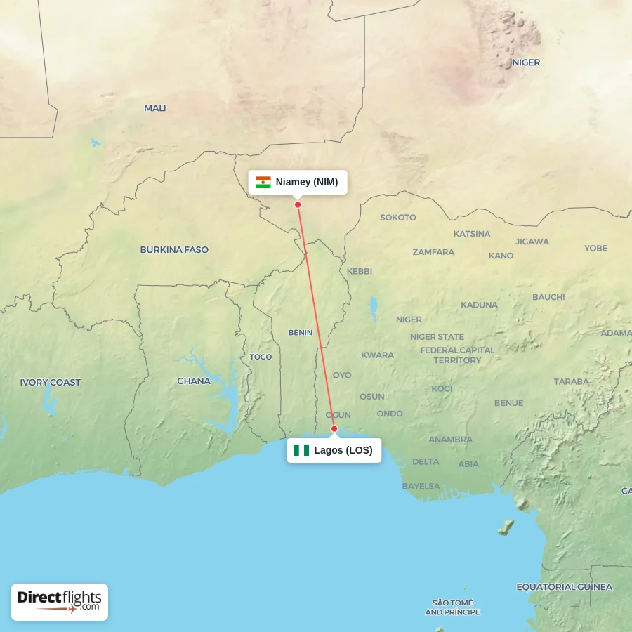 LOS - NIM route map