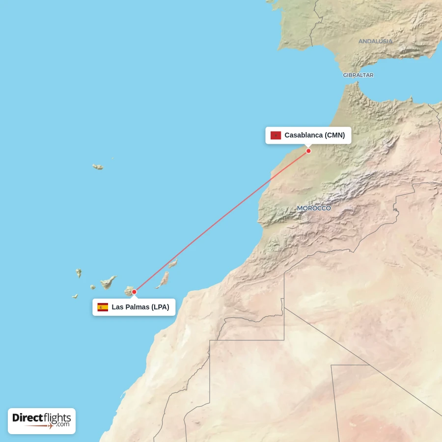 LPA - CMN route map
