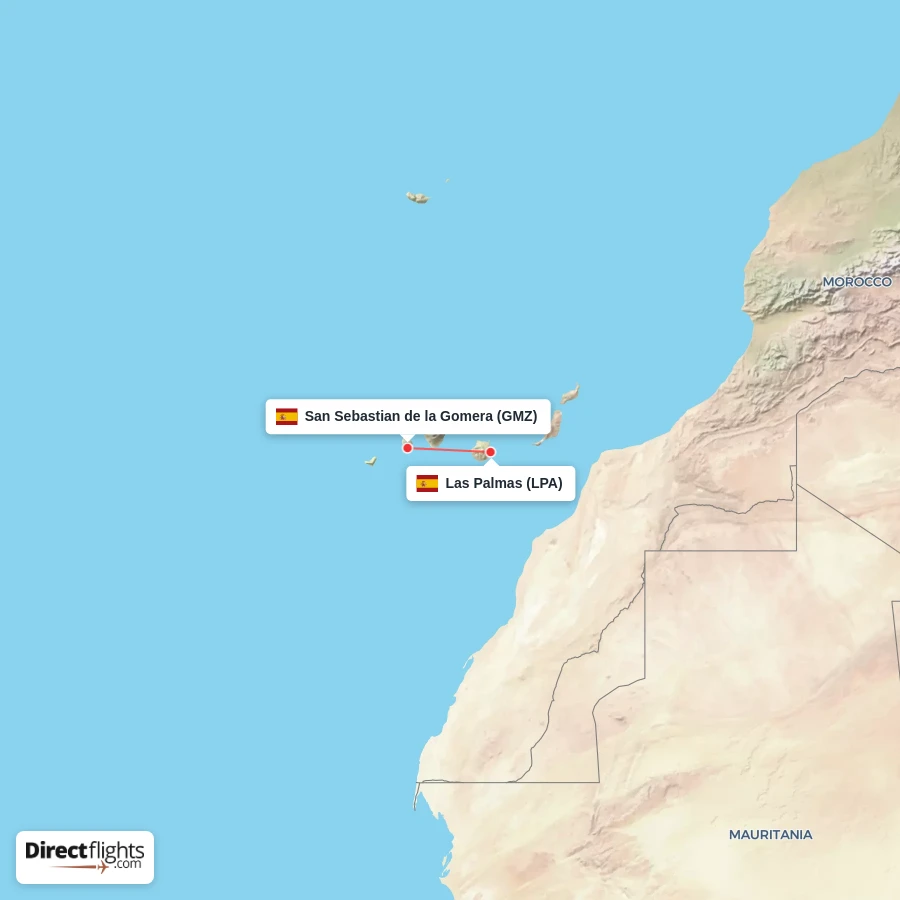LPA - GMZ route map