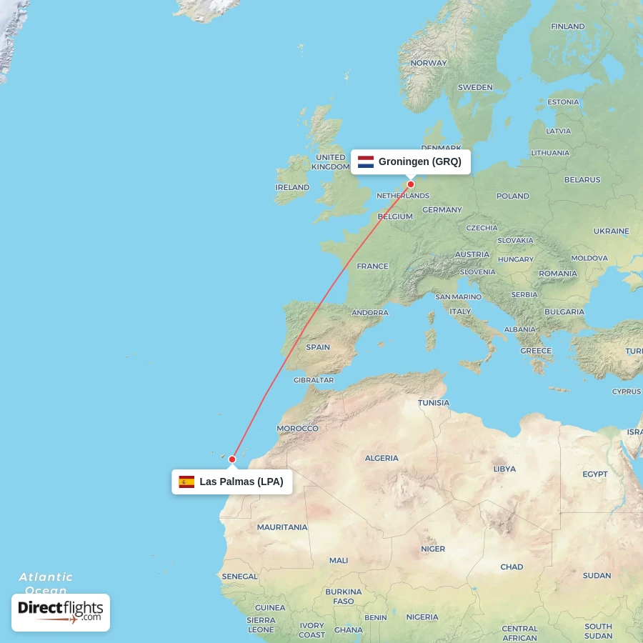 LPA - GRQ route map