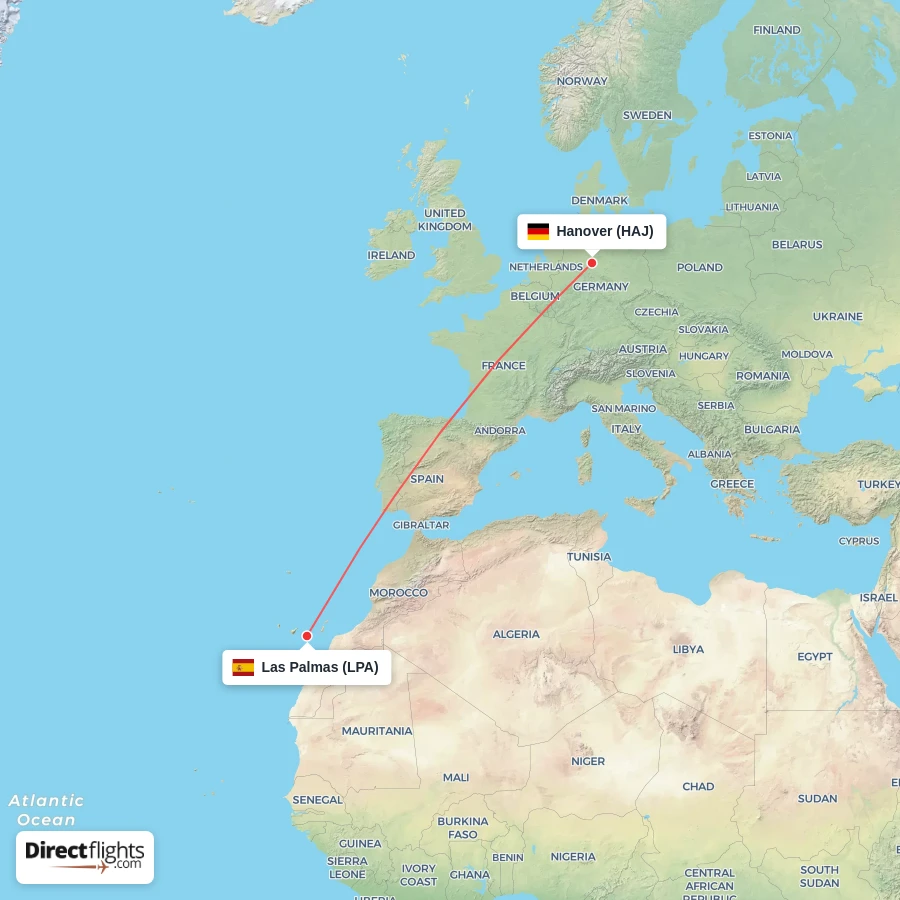 LPA - HAJ route map