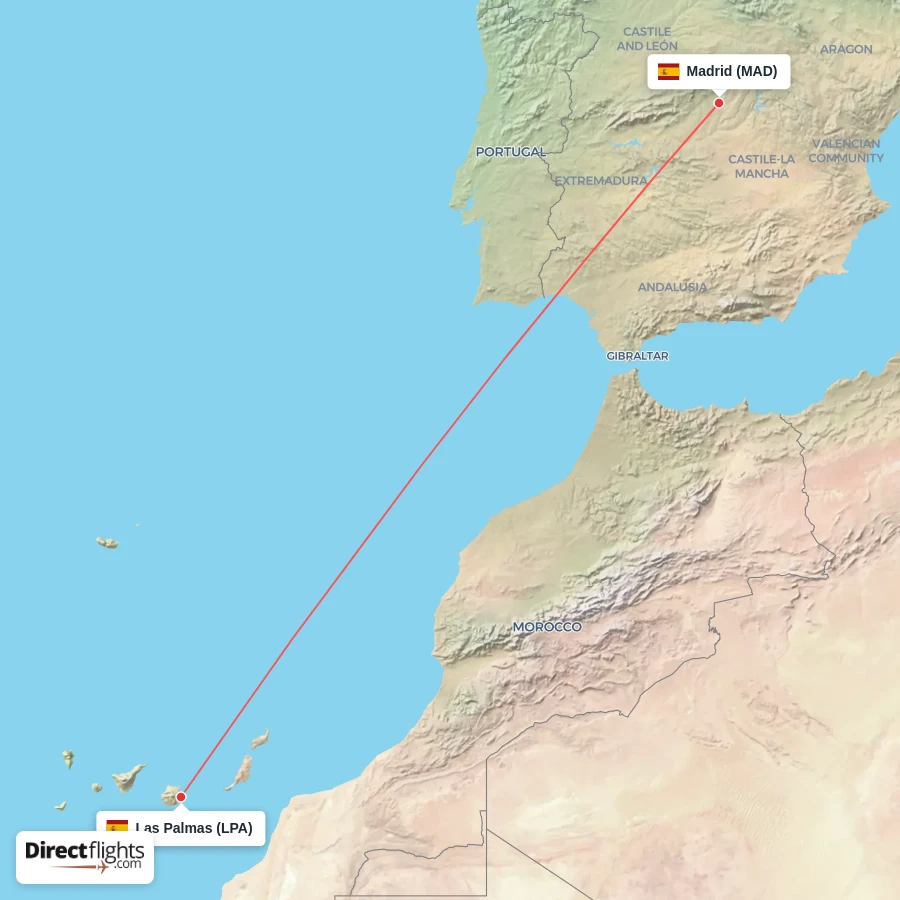 LPA - MAD route map