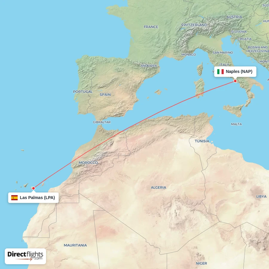 LPA - NAP route map