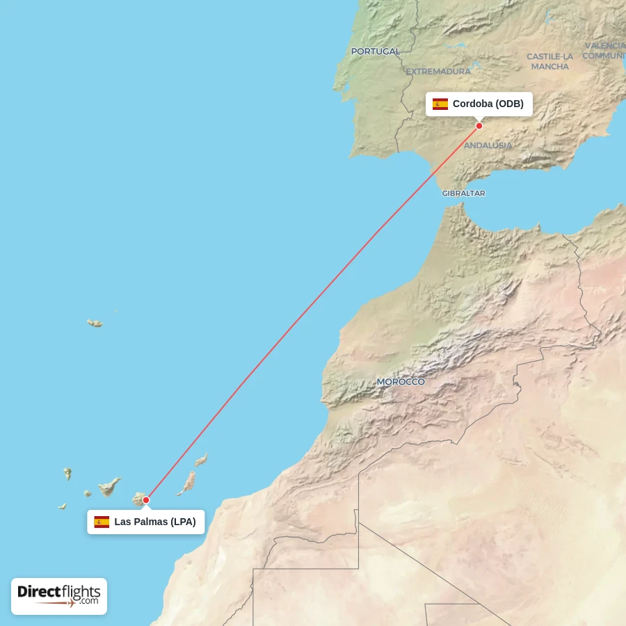 LPA - ODB route map