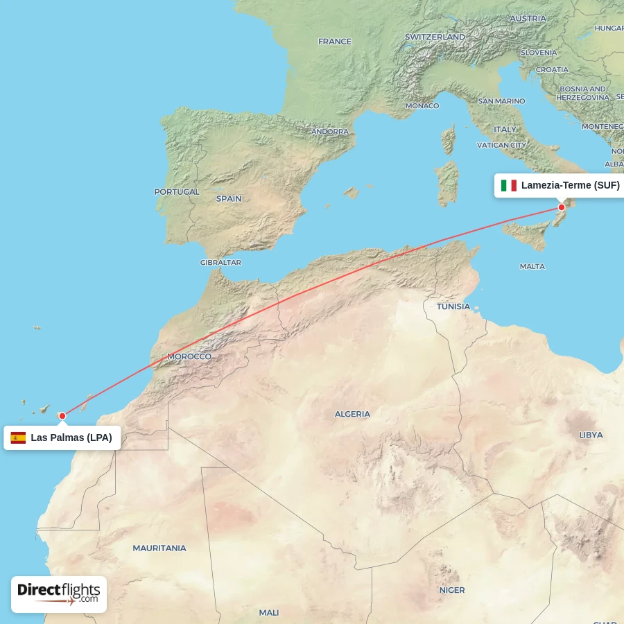 LPA - SUF route map