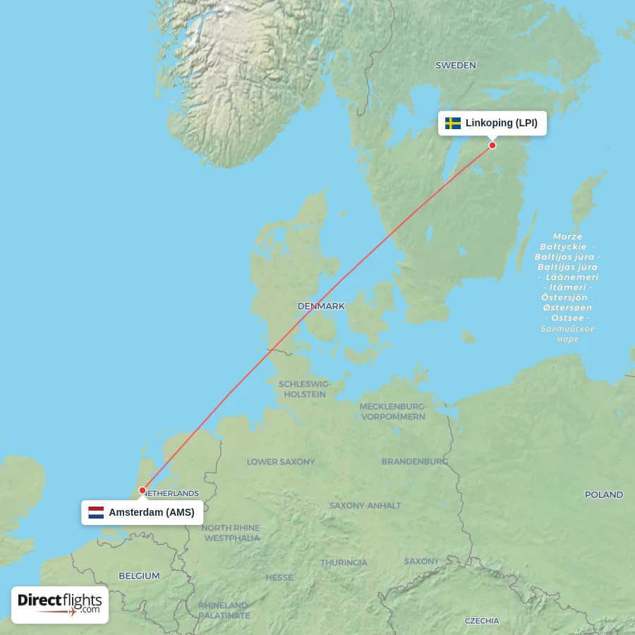 LPI - AMS route map