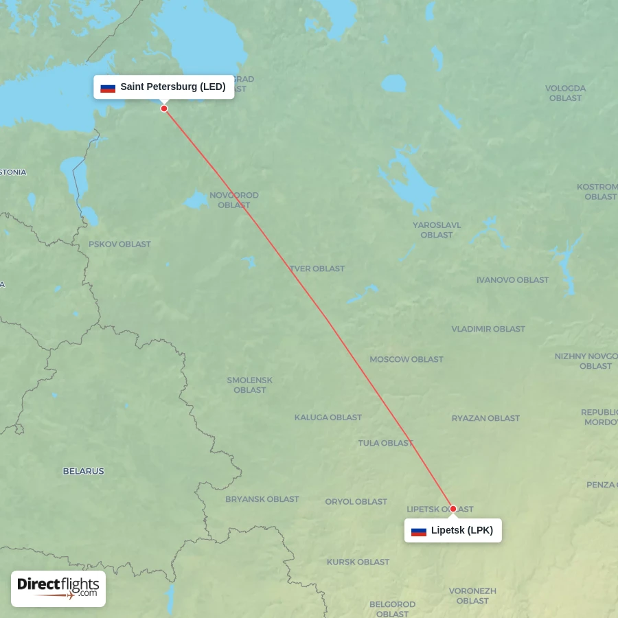 LPK - LED route map