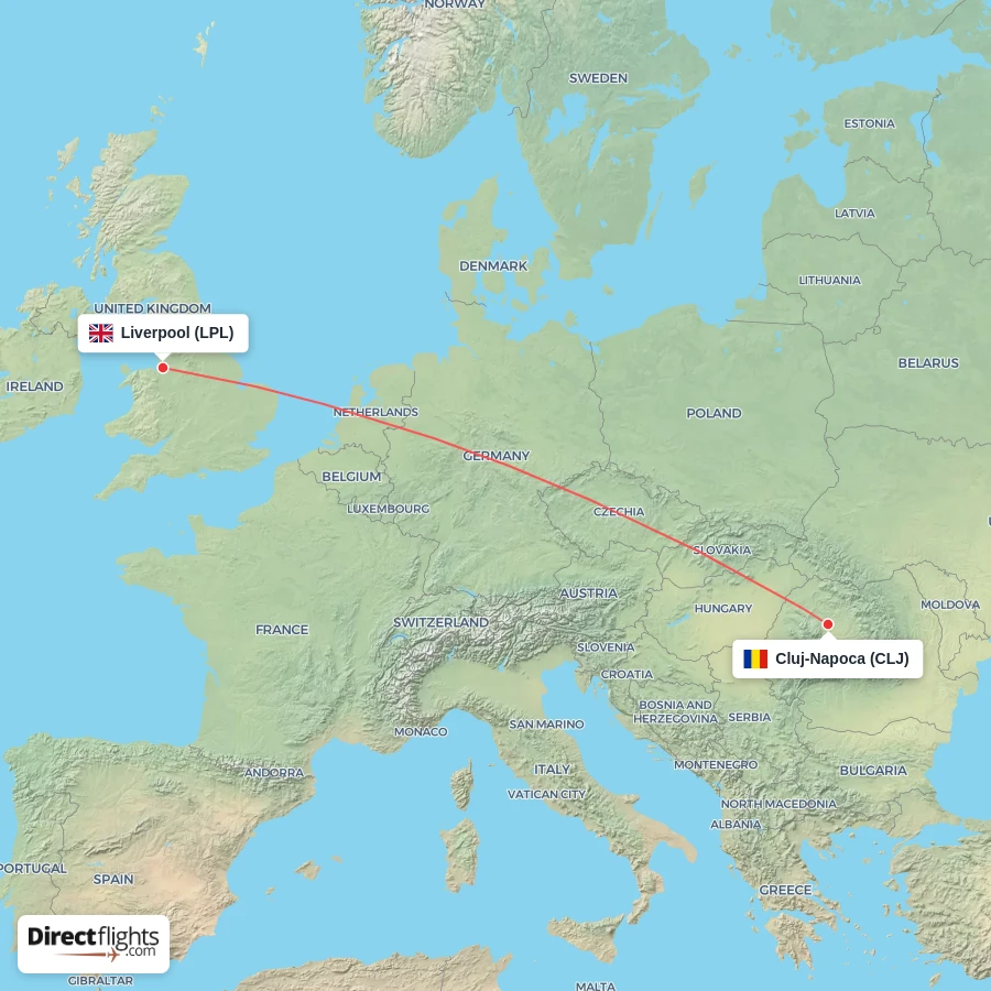 LPL - CLJ route map