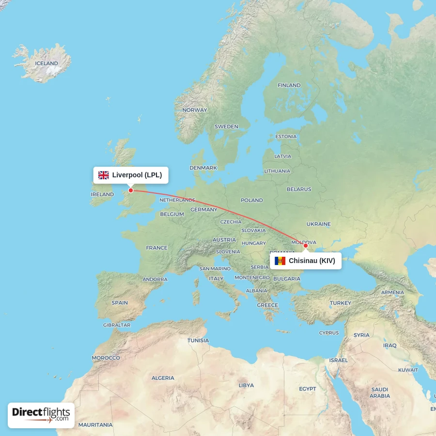 LPL - KIV route map