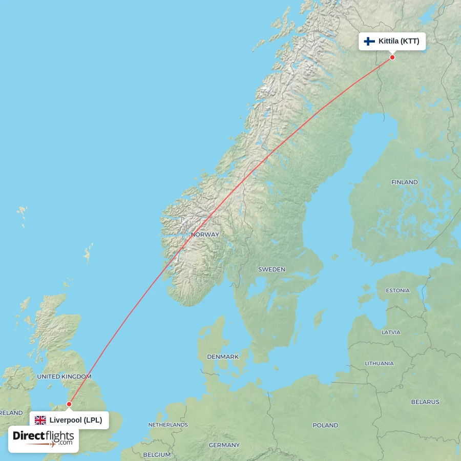 LPL - KTT route map