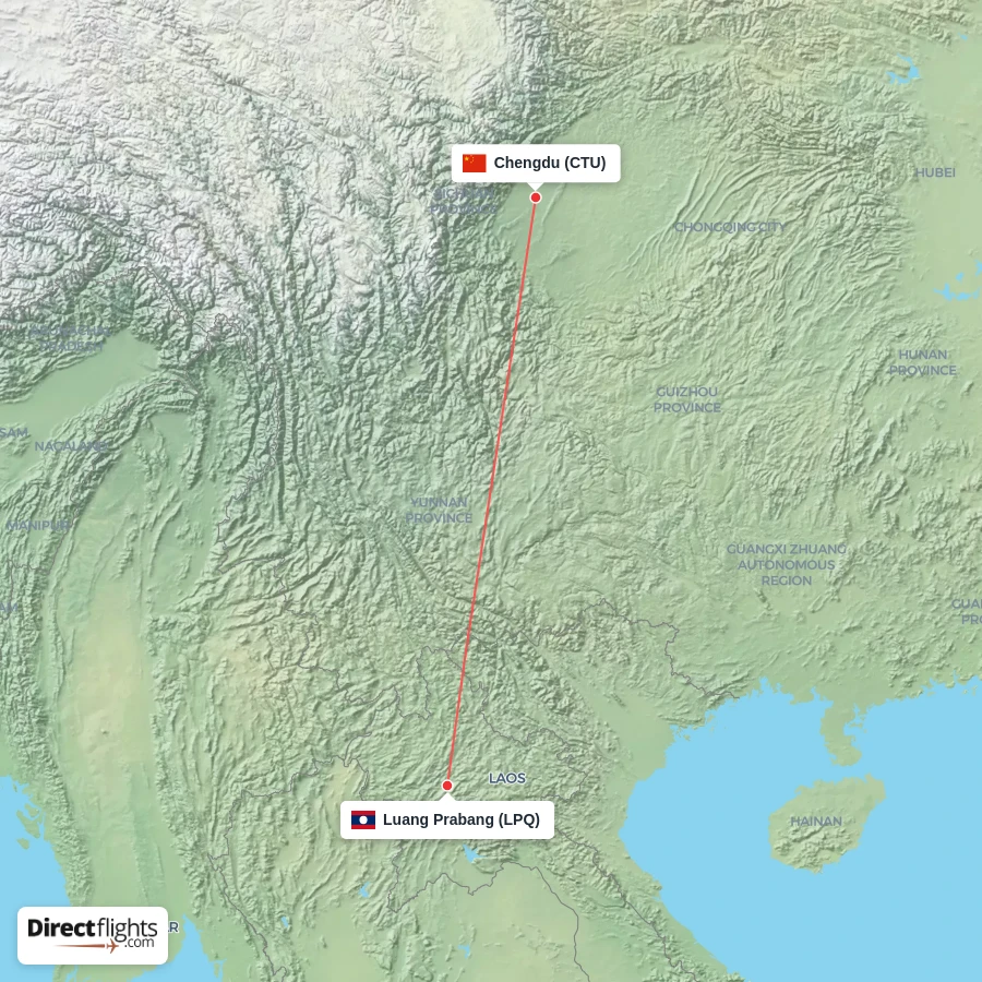 LPQ - CTU route map