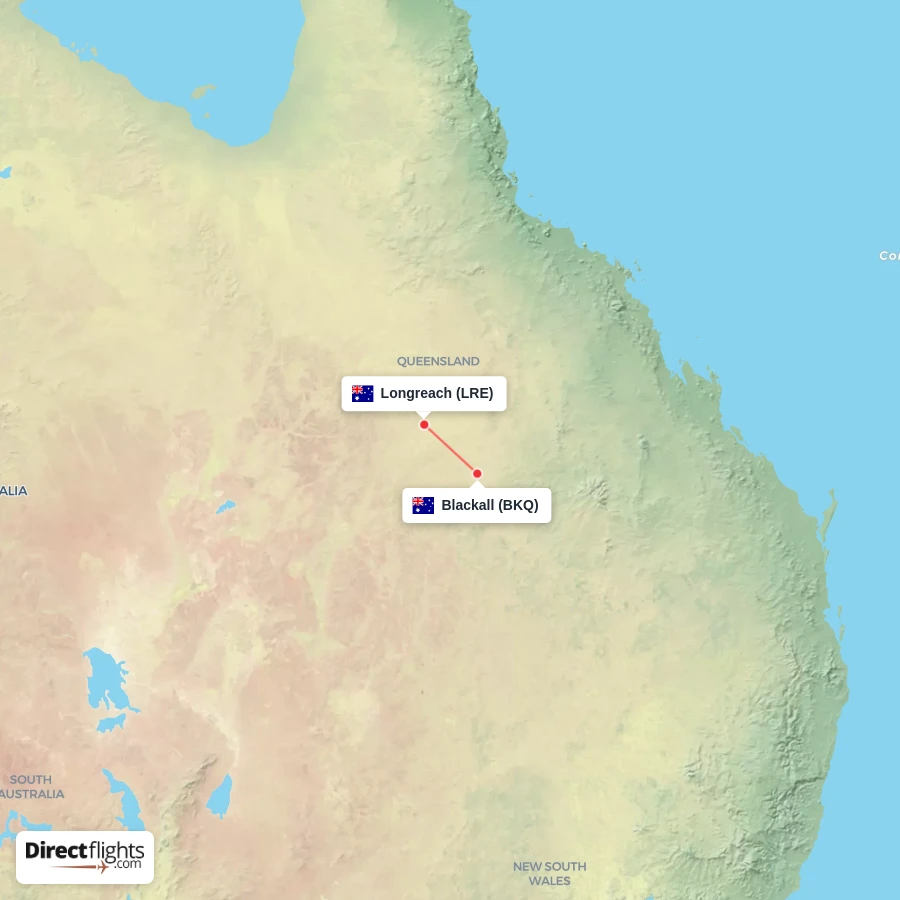 LRE - BKQ route map