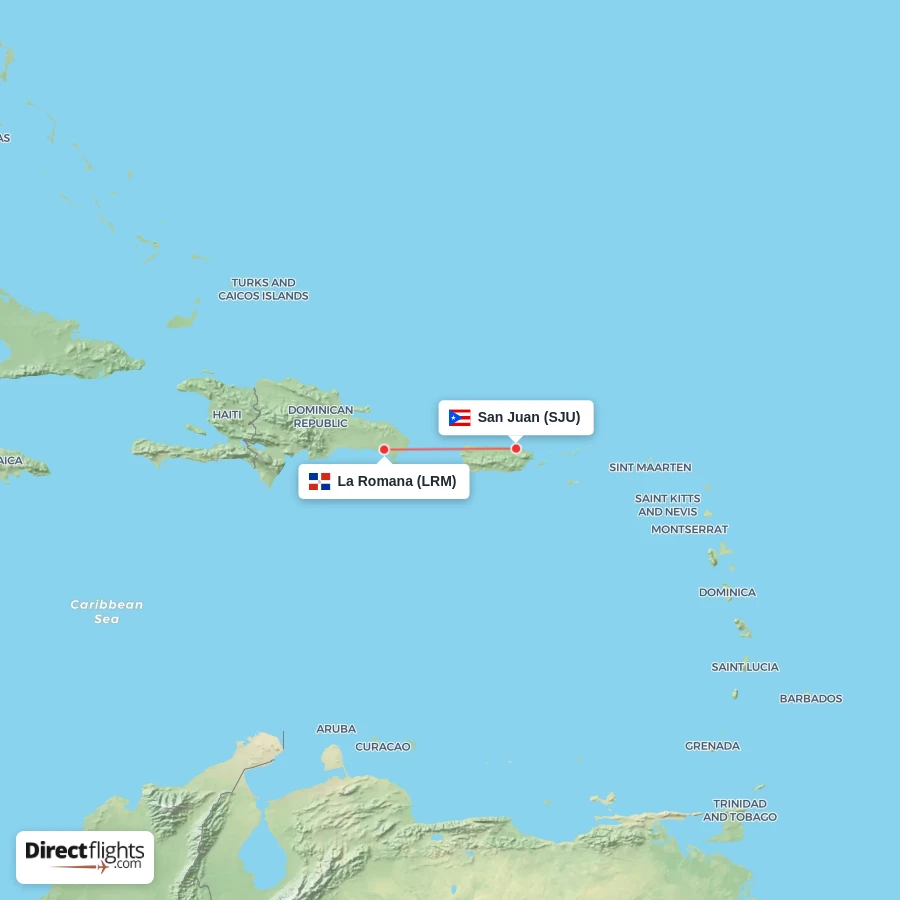 LRM - SJU route map