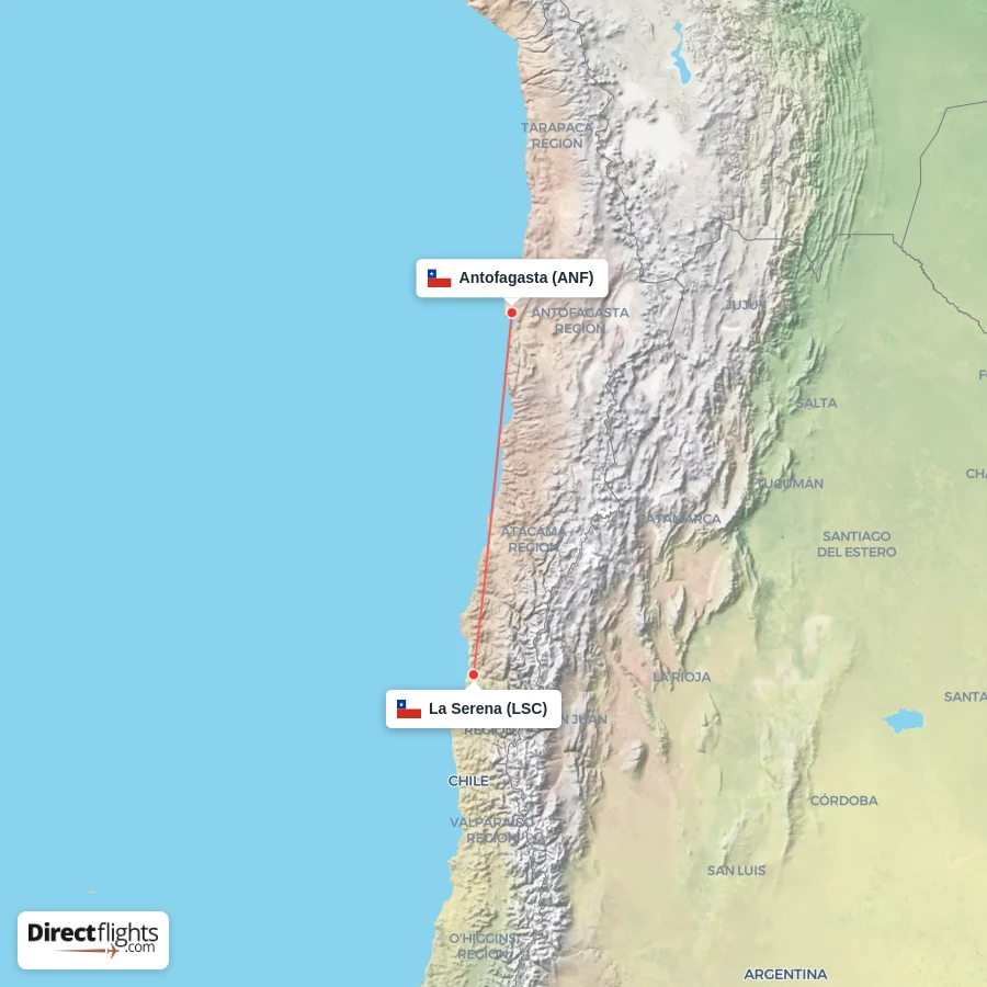 LSC - ANF route map