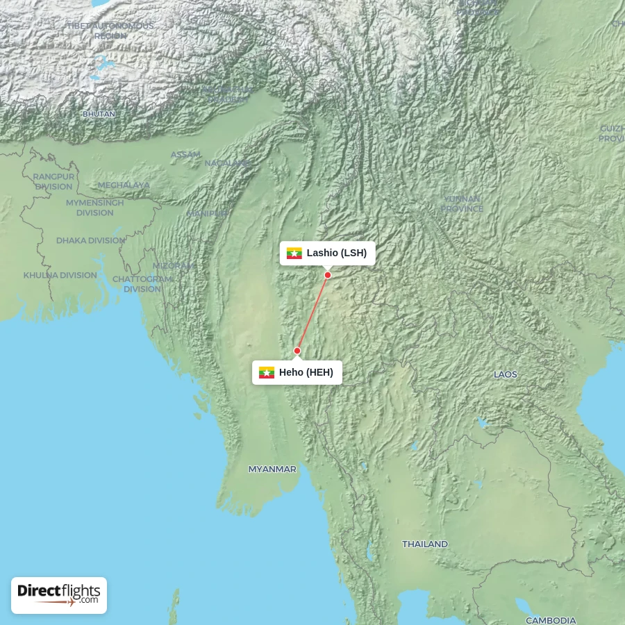 LSH - HEH route map