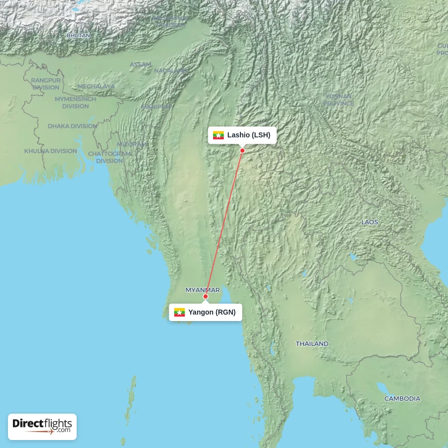 LSH - RGN route map