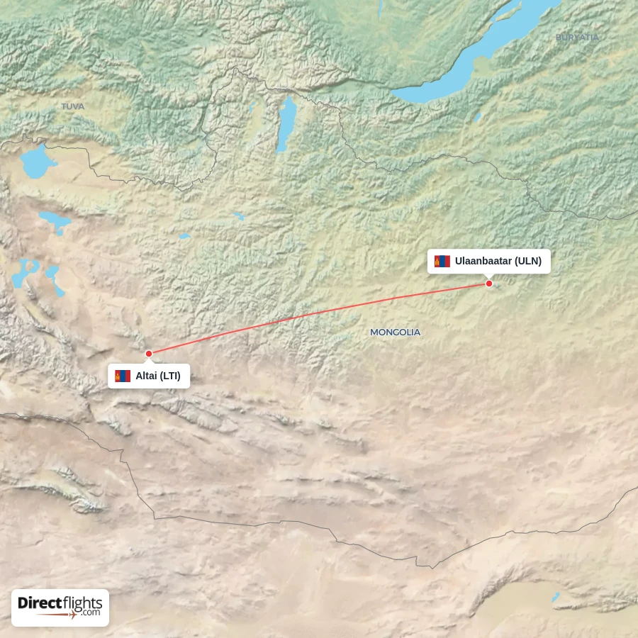 LTI - ULN route map