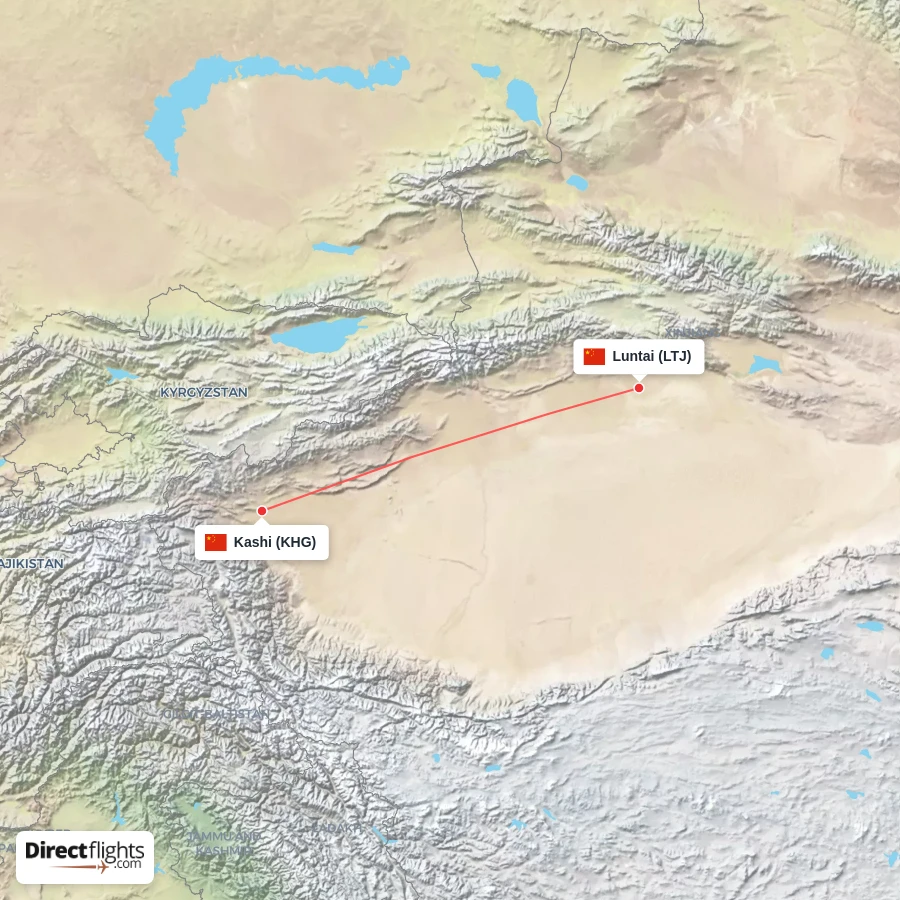 LTJ - KHG route map
