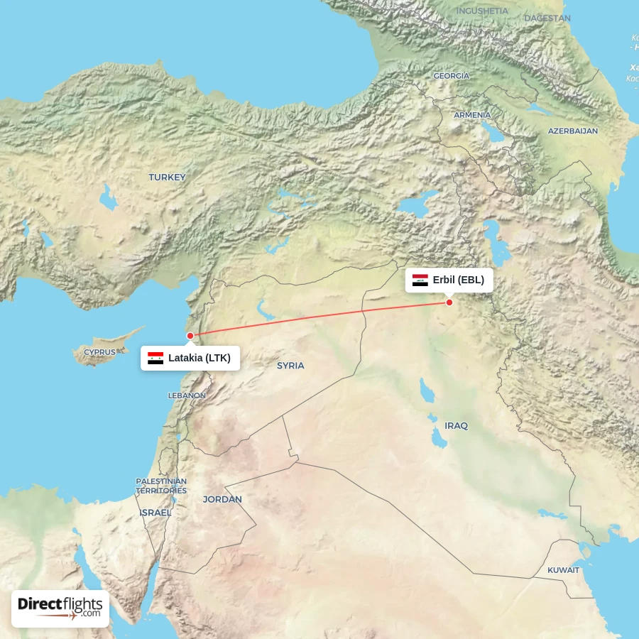 LTK - EBL route map