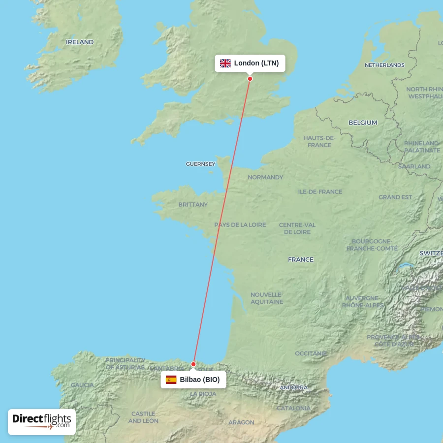 LTN - BIO route map