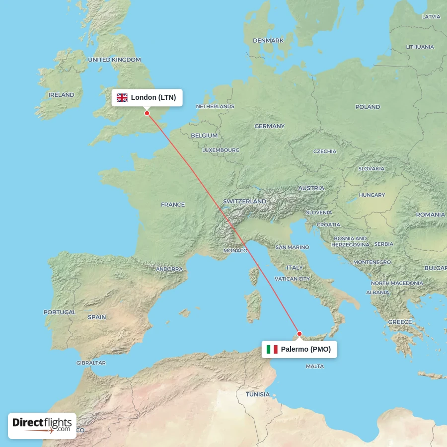 LTN - PMO route map