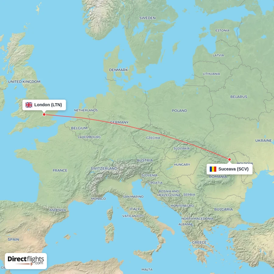 LTN - SCV route map