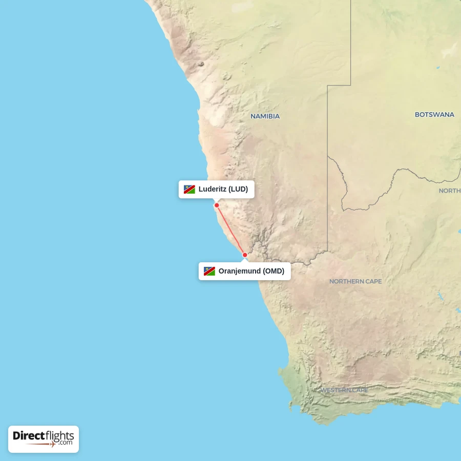 LUD - OMD route map