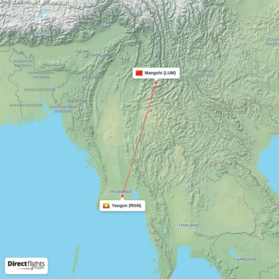 LUM - RGN route map