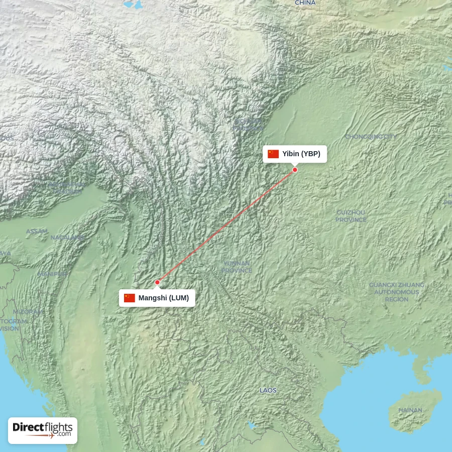 LUM - YBP route map