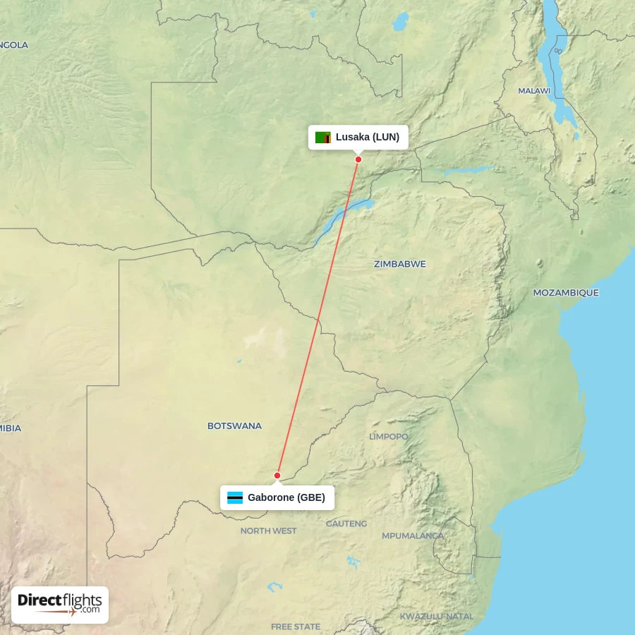 LUN - GBE route map