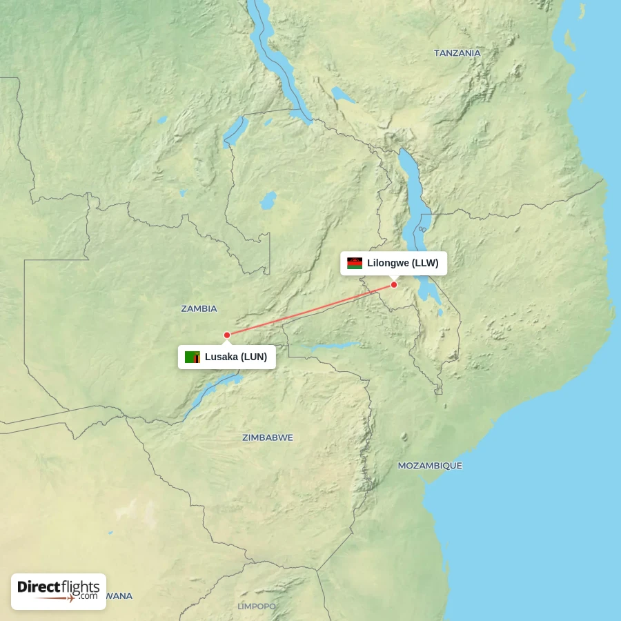 LUN - LLW route map
