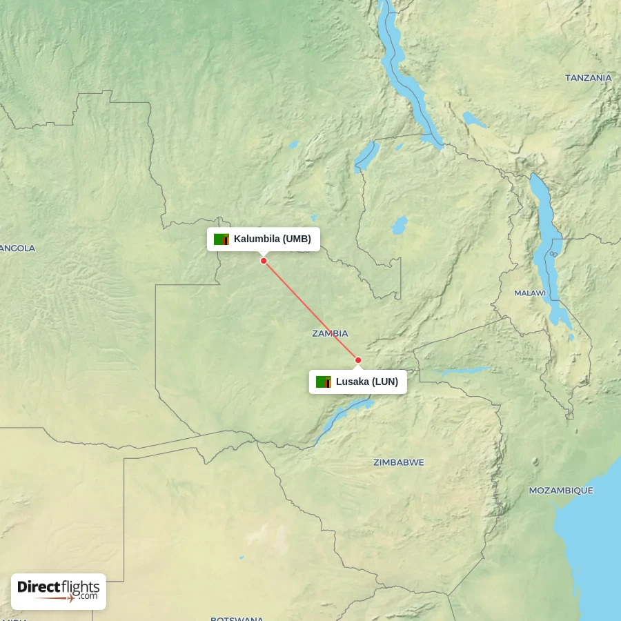 LUN - UMB route map
