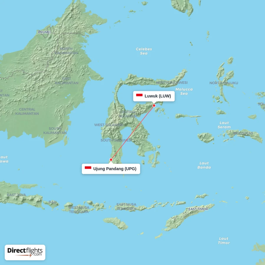 LUW - UPG route map